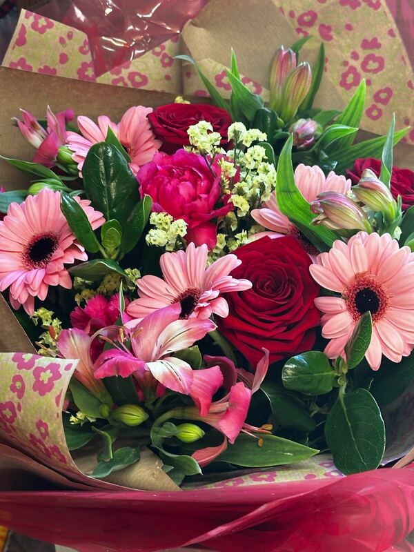 Flowers delivered to customer