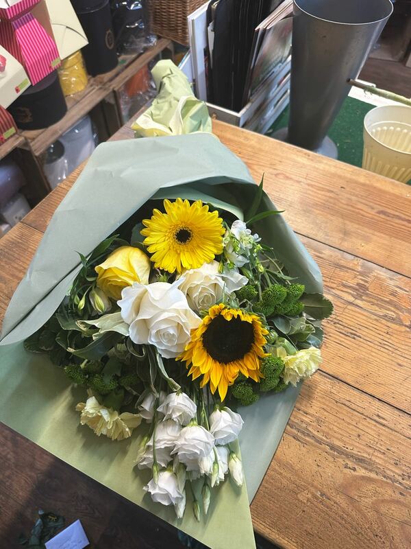 Flowers delivered to customer