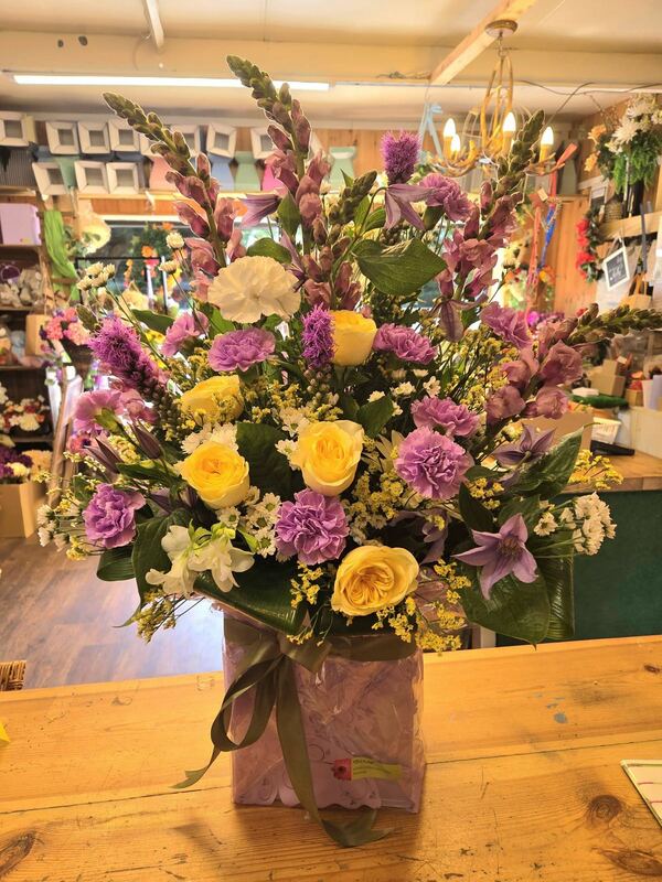 Flowers delivered to customer