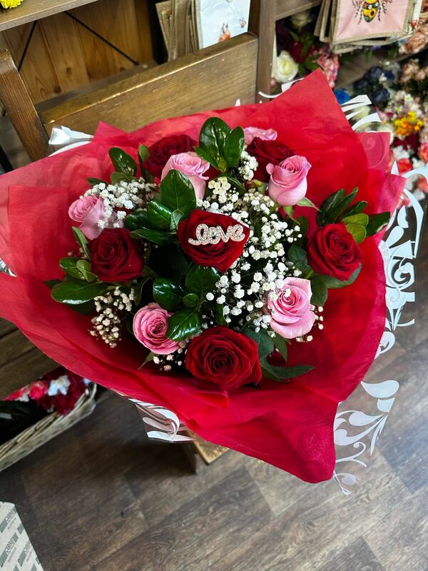 Flowers delivered to customer