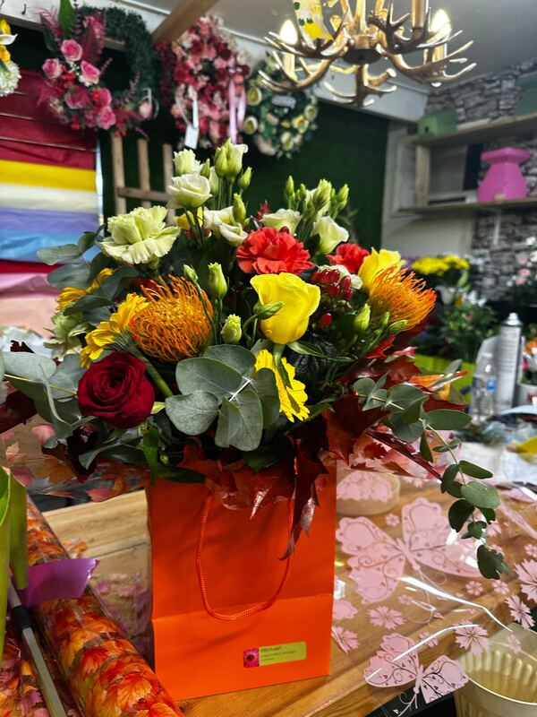 Flowers delivered to customer