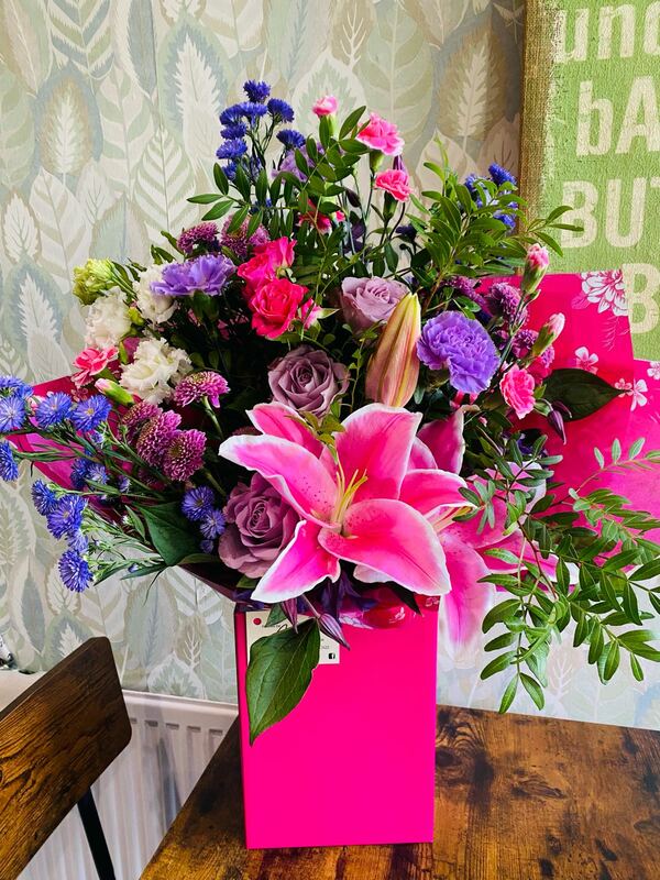Flowers delivered to customer