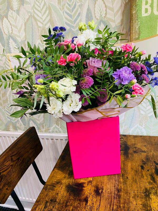 Flowers delivered to customer