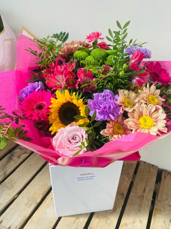Flowers delivered to customer