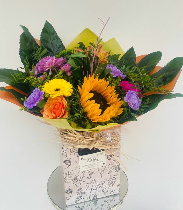 Flowers delivered to customer