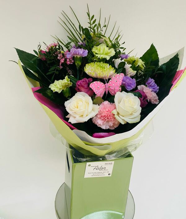 Flowers delivered to customer