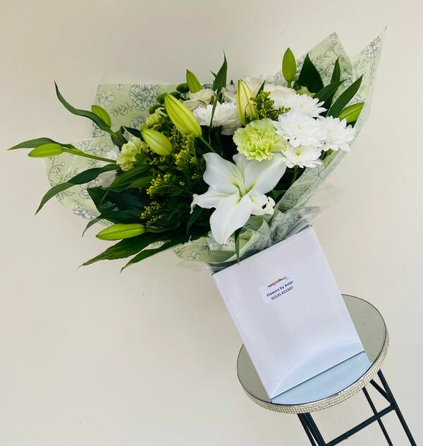 Flowers delivered to customer