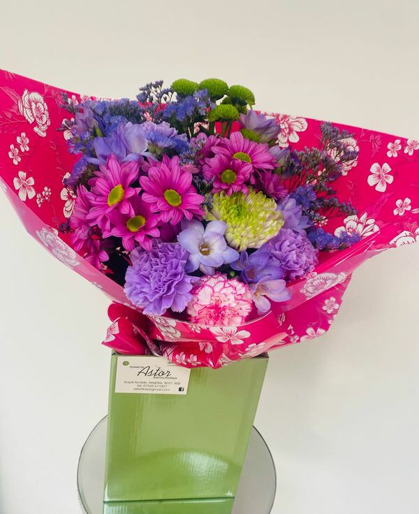 Flowers delivered to customer