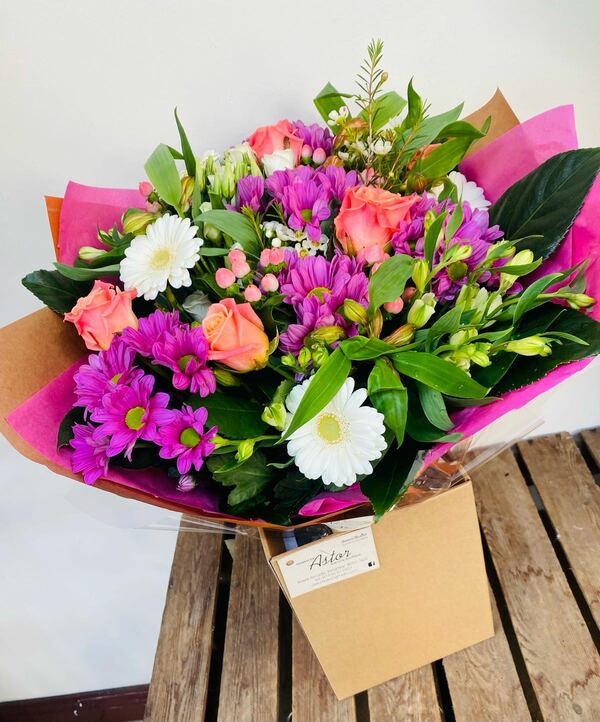 Flowers delivered to customer