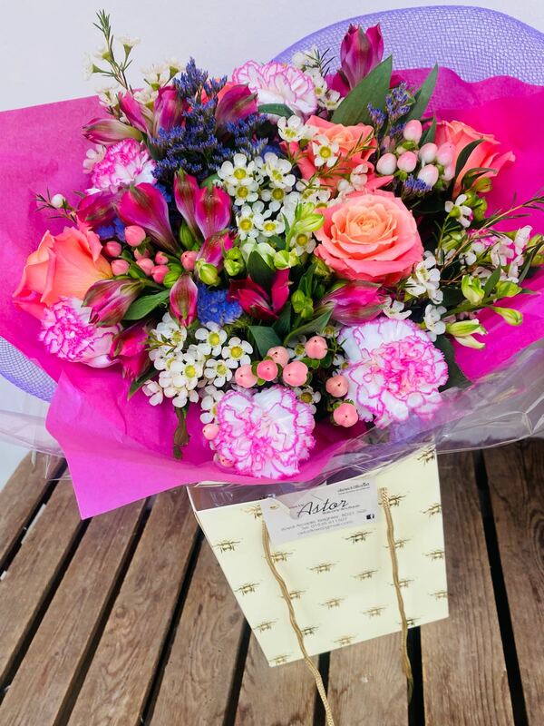 Flowers delivered to customer
