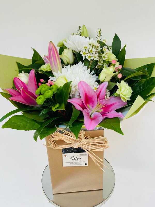 Flowers delivered to customer