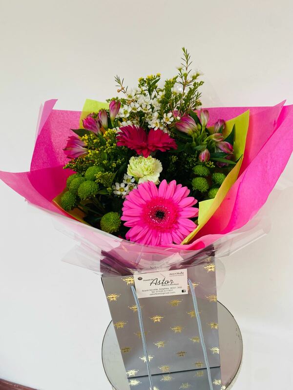 Flowers delivered to customer