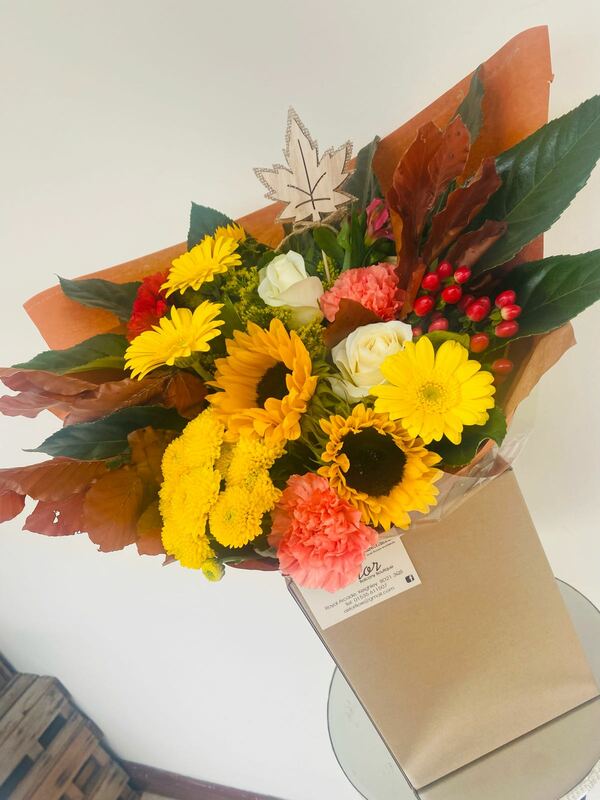 Flowers delivered to customer