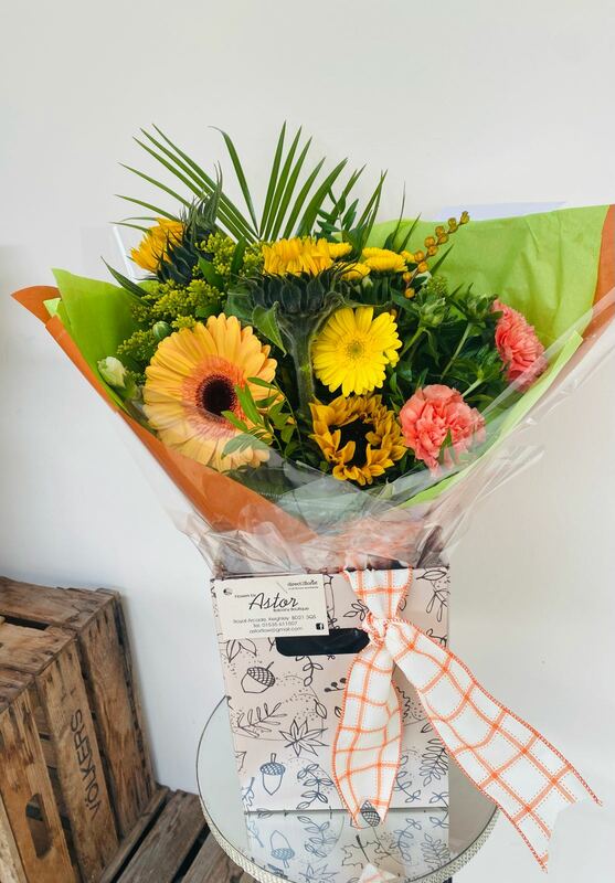 Flowers delivered to customer