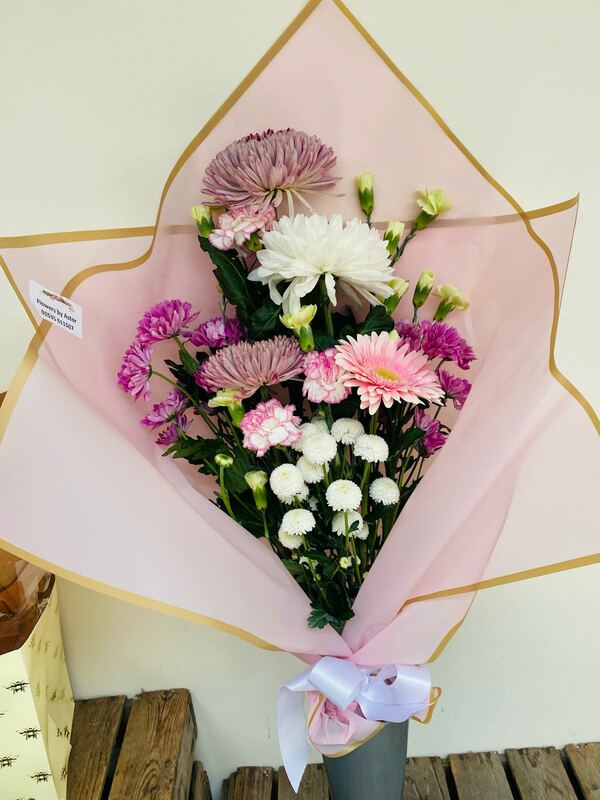 Flowers delivered to customer