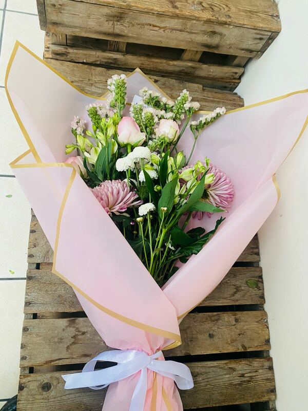 Flowers delivered to customer