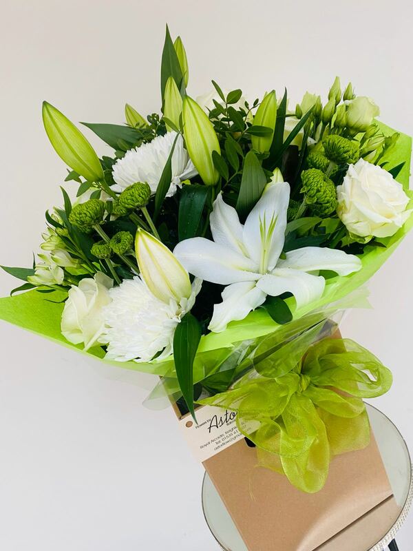 Flowers delivered to customer