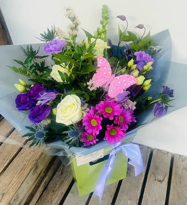 Flowers delivered to customer