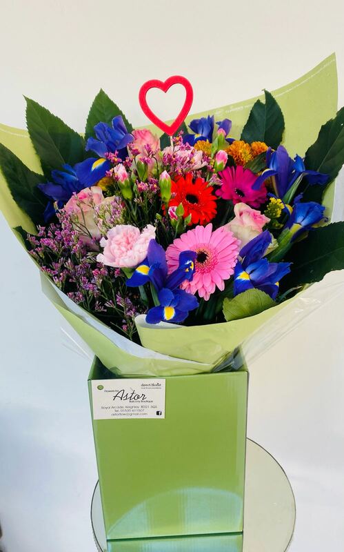Flowers delivered to customer