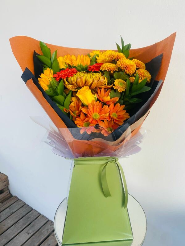 Flowers delivered to customer