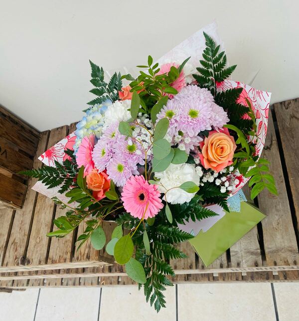 Flowers delivered to customer