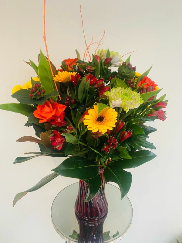 Flowers delivered to customer