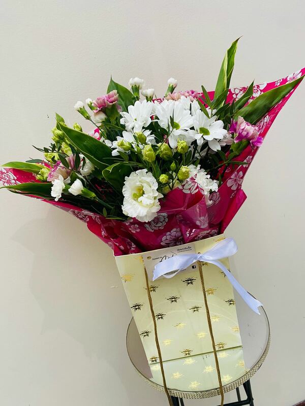 Flowers delivered to customer