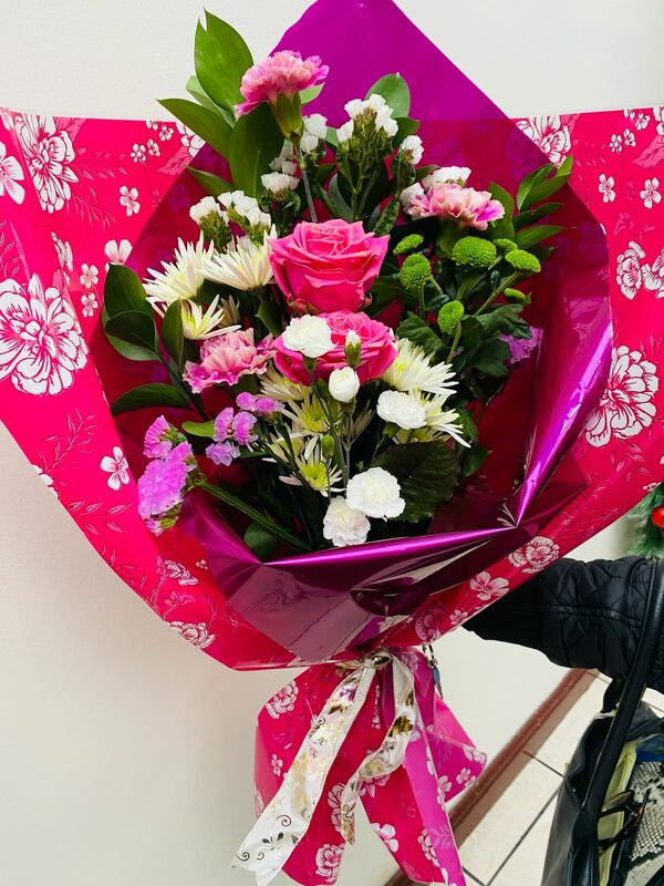 Flowers delivered to customer