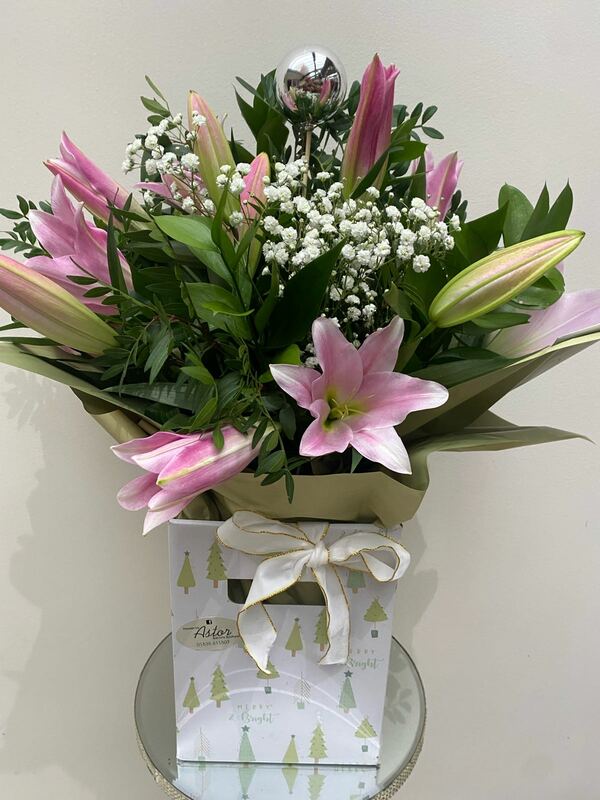 Flowers delivered to customer