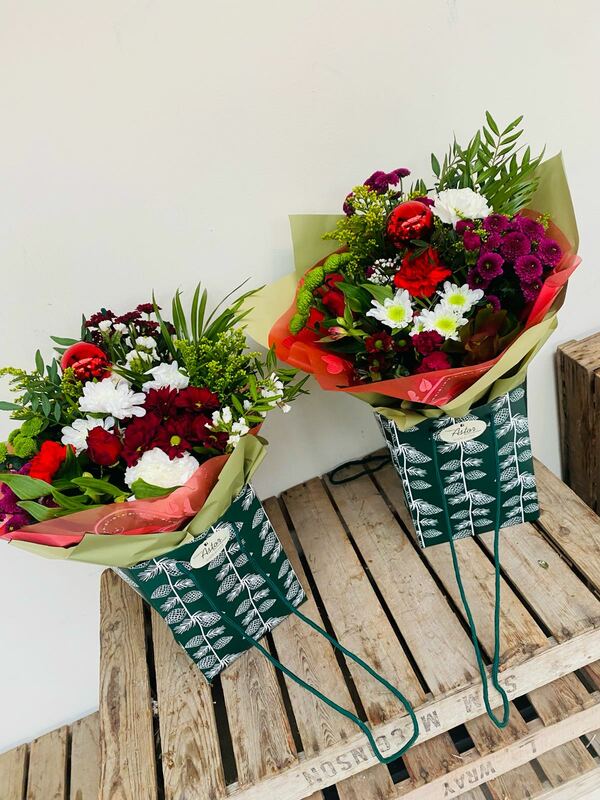 Flowers delivered to customer