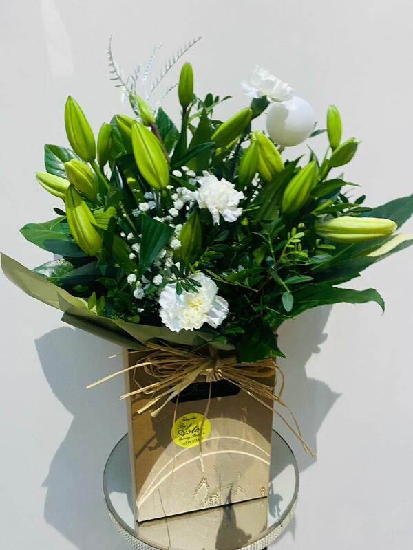 Flowers delivered to customer