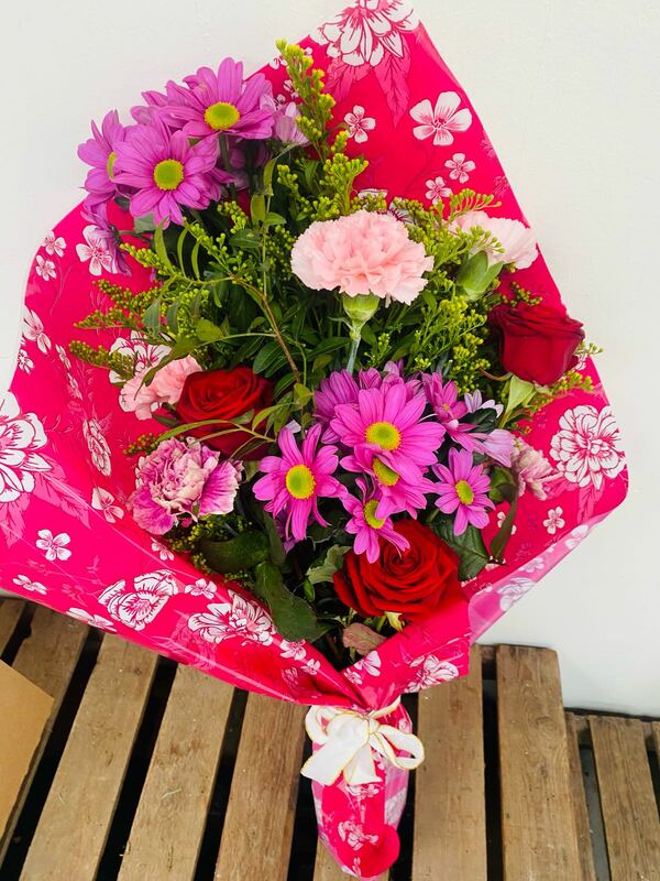 Flowers delivered to customer