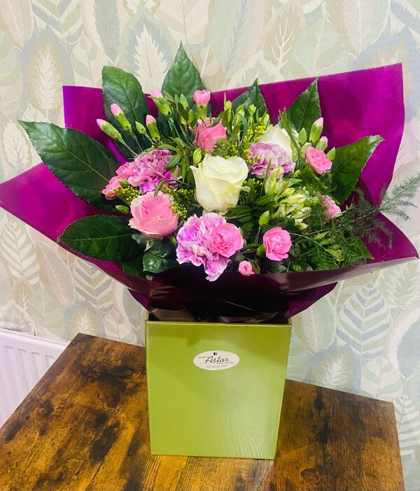 Flowers delivered to customer