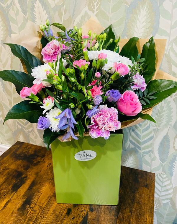 Flowers delivered to customer