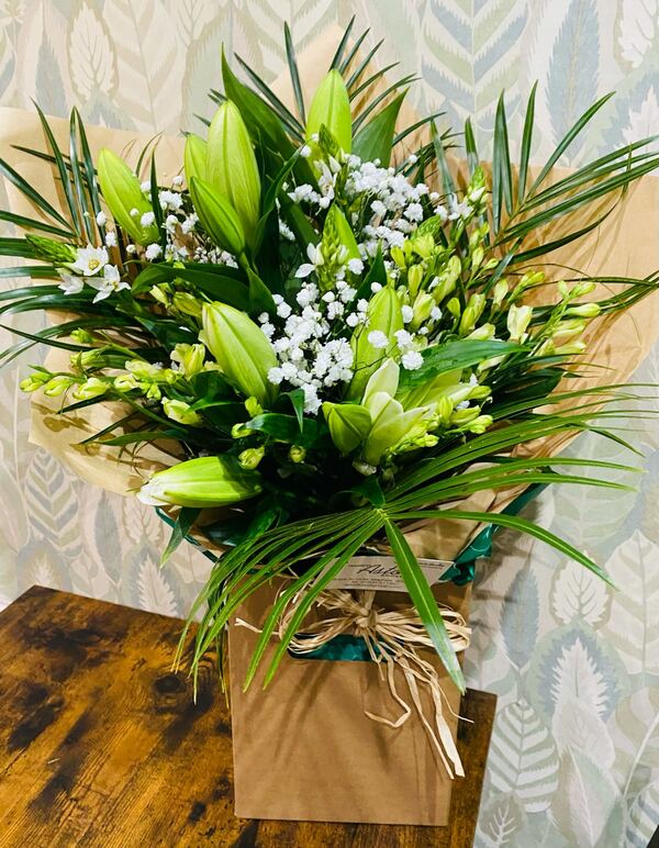 Flowers delivered to customer