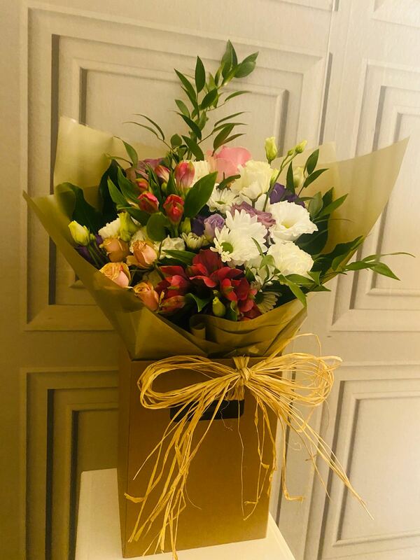 Flowers delivered to customer