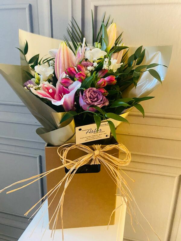 Flowers delivered to customer