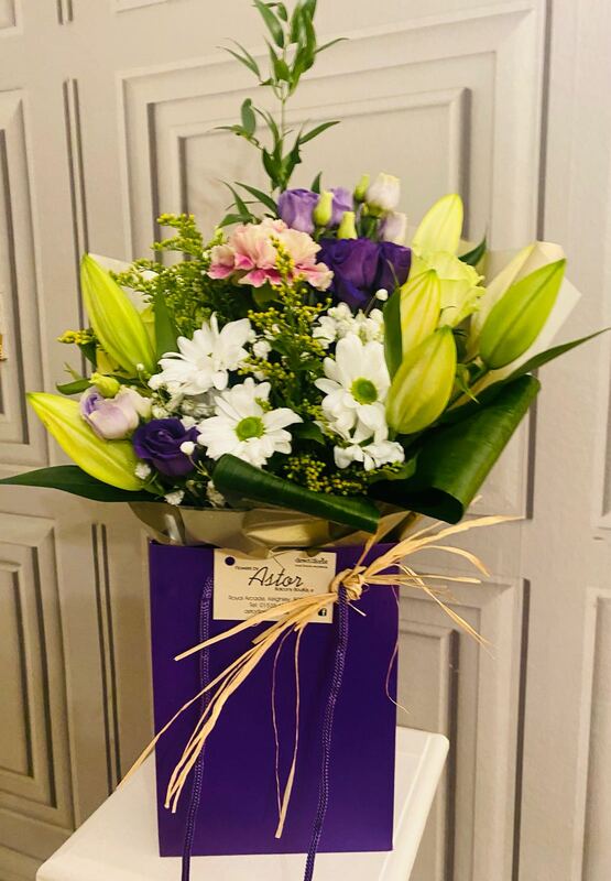 Flowers delivered to customer