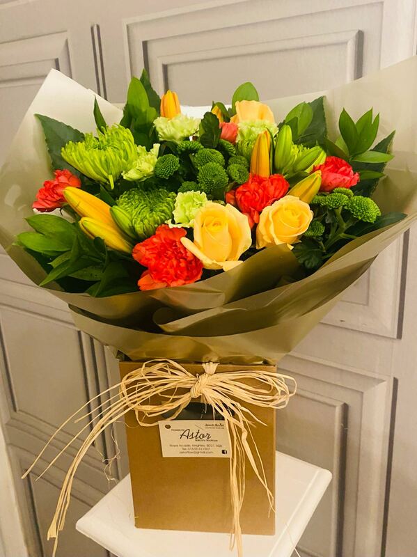 Flowers delivered to customer