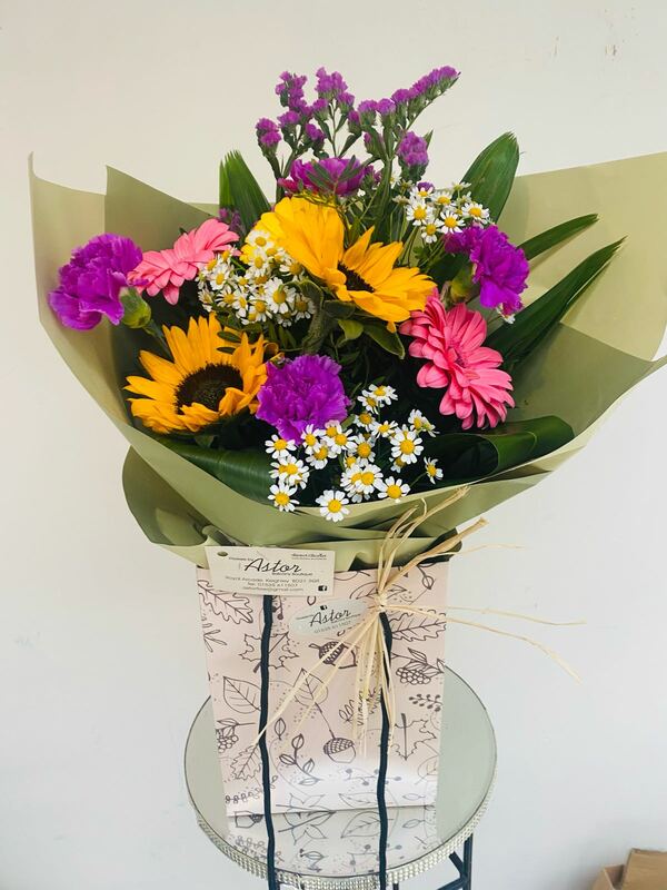 Flowers delivered to customer