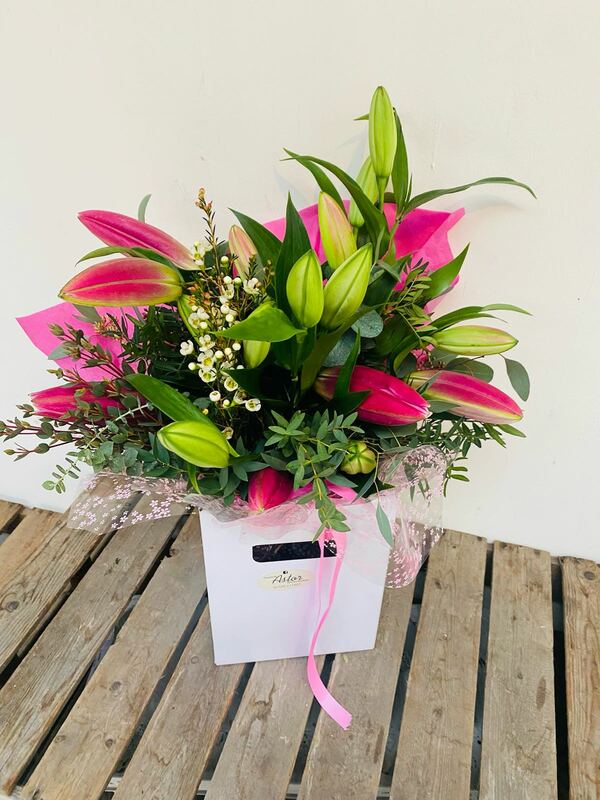 Flowers delivered to customer