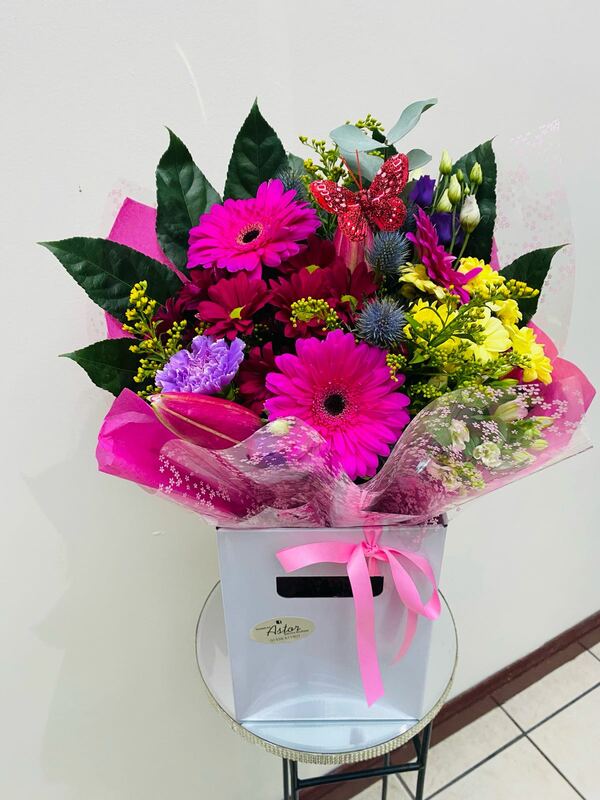 Flowers delivered to customer