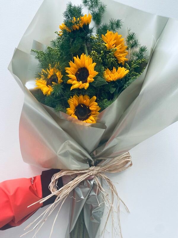 Flowers delivered to customer