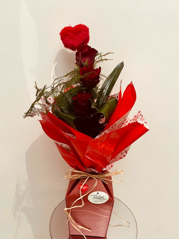 Flowers delivered to customer