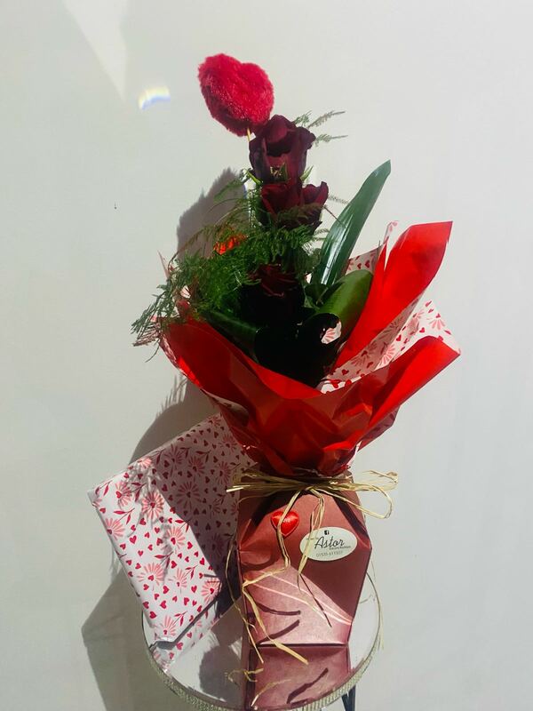 Flowers delivered to customer