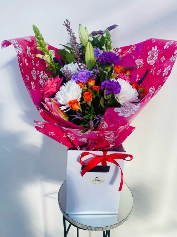Flowers delivered to customer