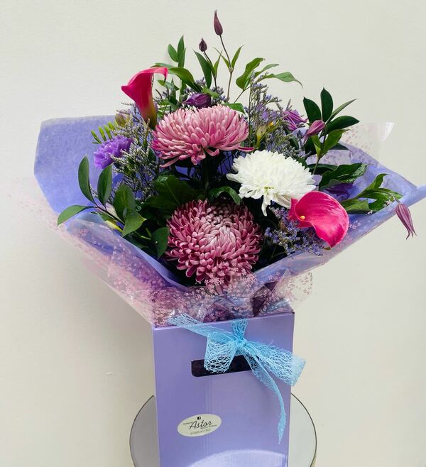 Flowers delivered to customer