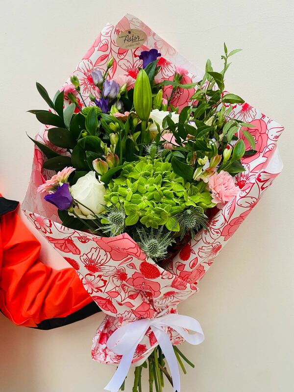Flowers delivered to customer