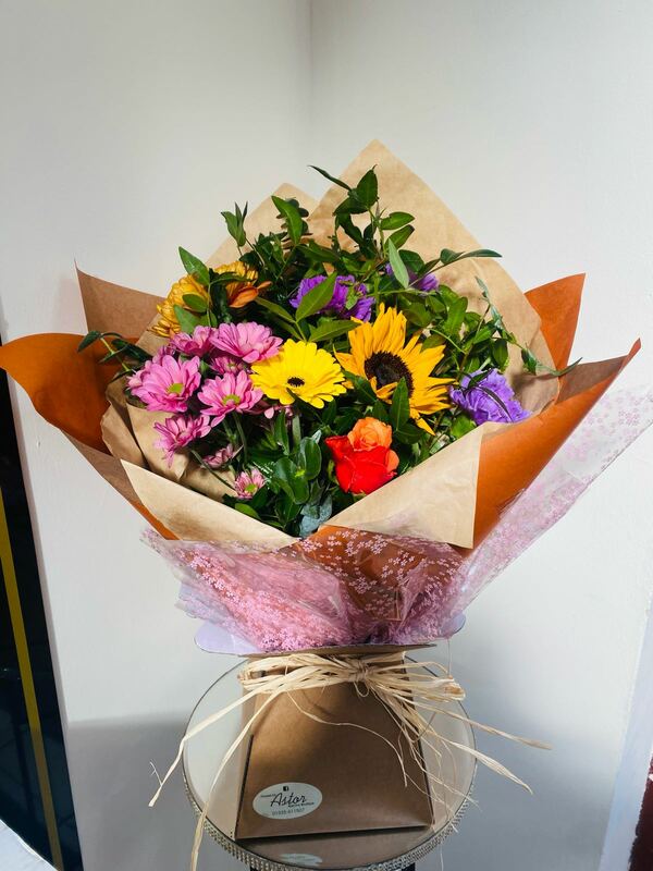 Flowers delivered to customer