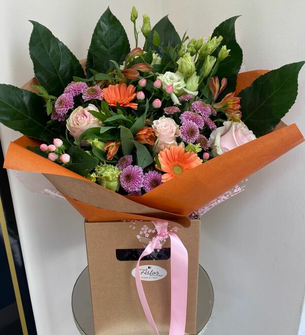 Flowers delivered to customer